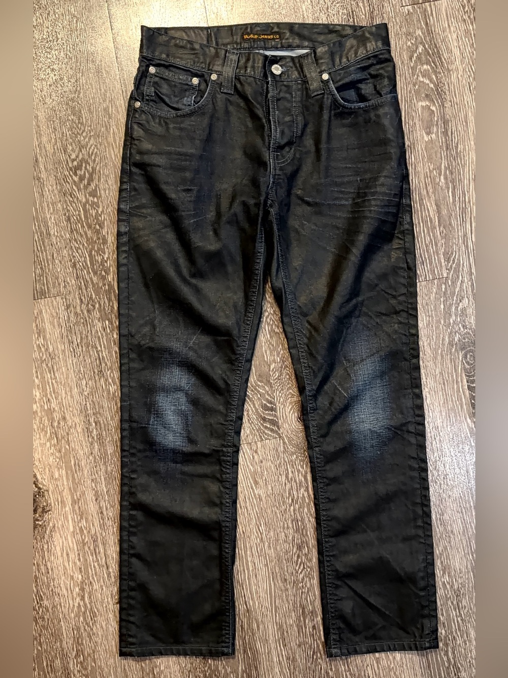 Nudie Jeans Slim Straight Washed Denim